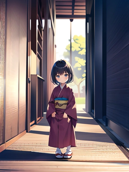 伏し目がちな子供