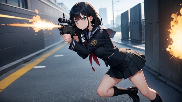 私立ミリオタ学園「セーラー服とサブマシンガン」