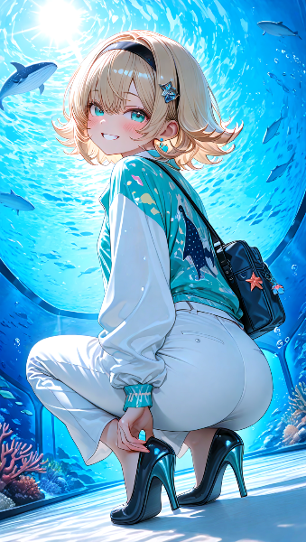 水族館の不思議な一瞬