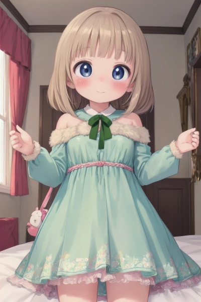 My Loli Sister Looks beautiful with her new Clothes