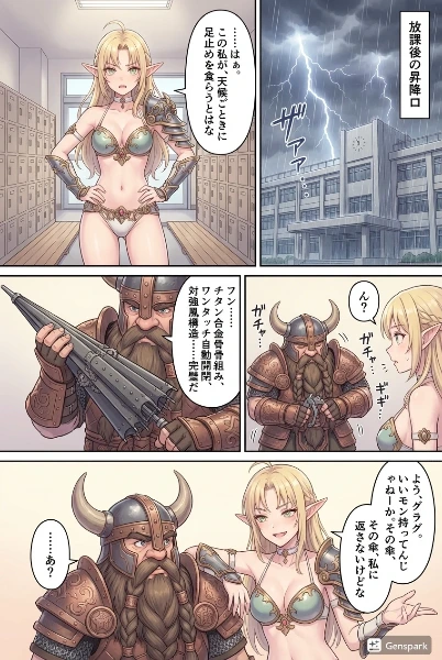 傘の漫画