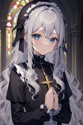 銀髪ゴスロリ少女ちゃん