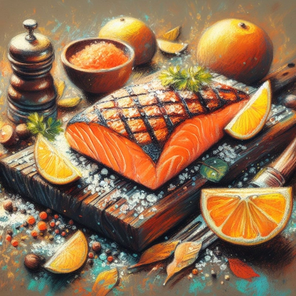 鮭の切り身塩焼き