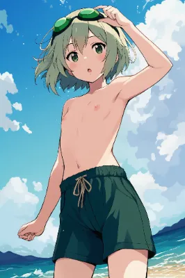 男水着チャレンジ