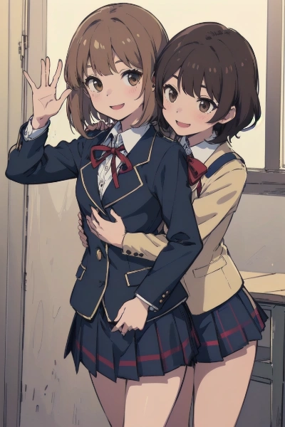 美紀「いしょにかえろー😝」