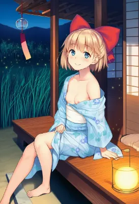 誰もいないからだらしないムスメさん