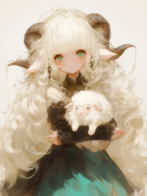 翠眼の羊姫