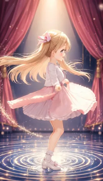 くるくる回る女の子