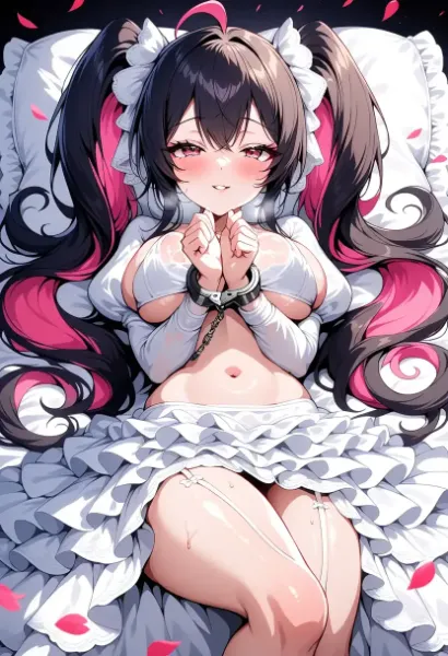 手錠に繋がれた甘い視線