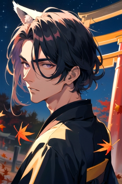 【R15】いなりな狐の神様な黒髪短髪男性！！・その2（21枚）