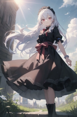 白髪ロング