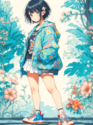 sneakers girl