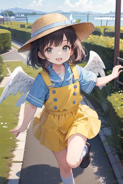 翼の少女と湖畔の秘密の冒険