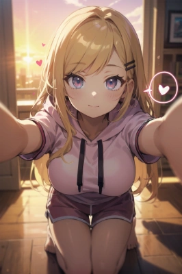 だんだん近づいてくるパーカーギャル娘さん(続き2