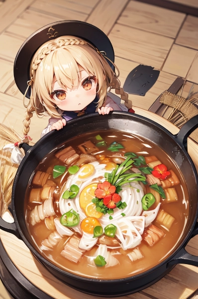 中華風鉄鍋すき焼き