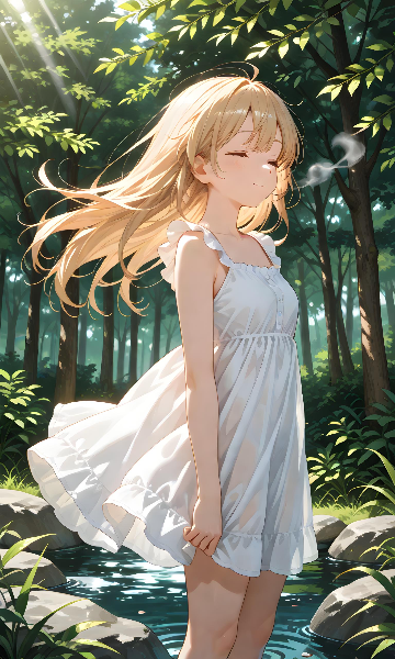 田舎の少女　なんとなくアメリカの山中に住んでるイメージ