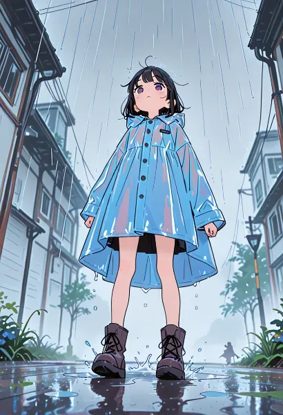 雨の街角で紡ぐ小さな物語