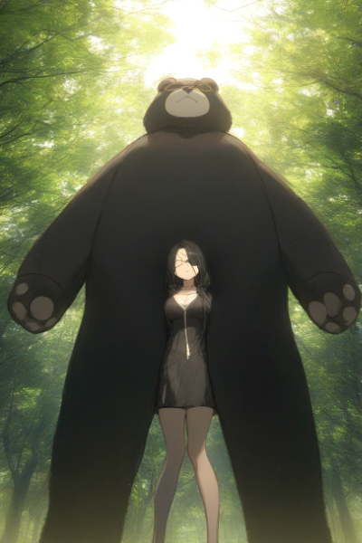 森で熊と出会い、激闘の末マブダチになった♥🐻
