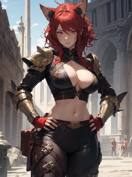 犬耳女戦士