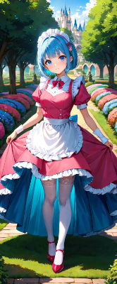 朝のメイドさん