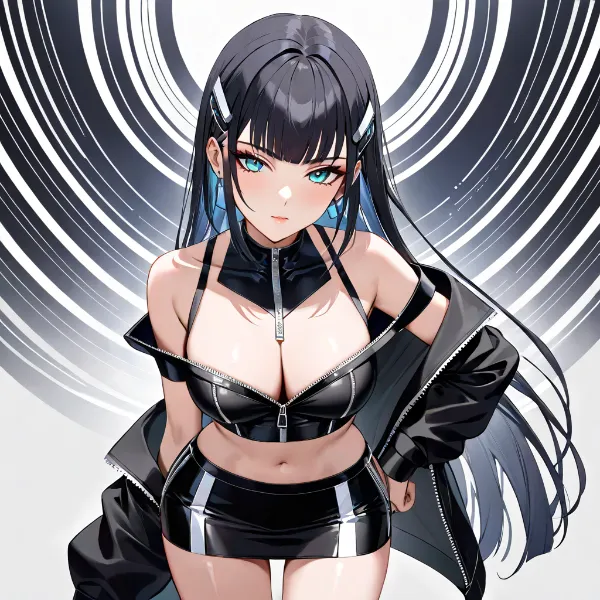 漆黒のクールビューティ