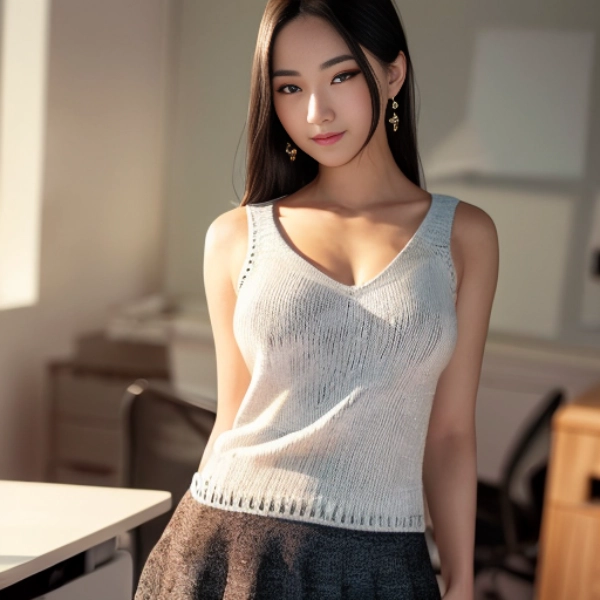 サマーニットのお姉さん 17