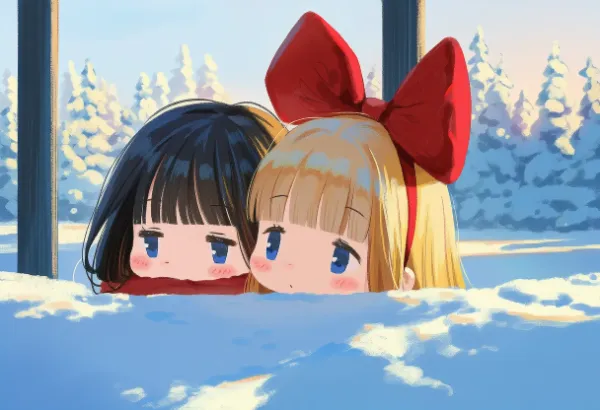 雪に埋まった・・・