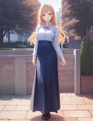 ロングスカート少女 #15