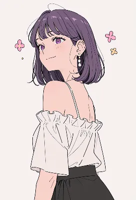 優しい春の風に誘われて振り返る彼女