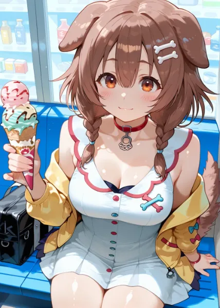 くそ寒いけどアイス食う