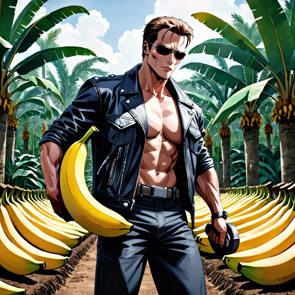 バナナ畑のクールヒーロー