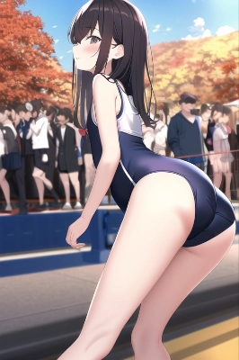 秋と水着