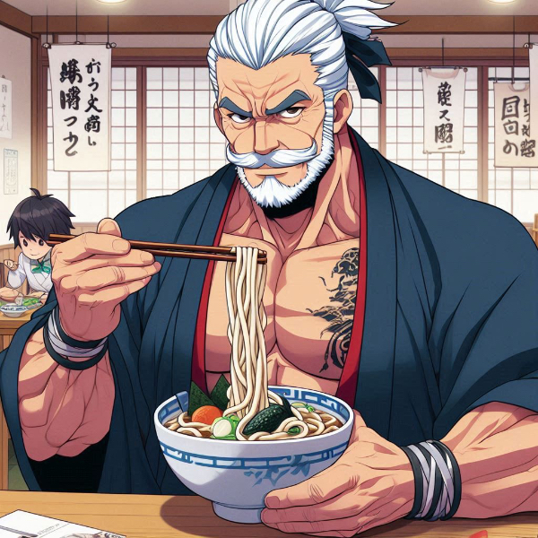 うどん食うじじい