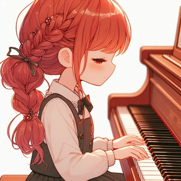 演奏する女の子