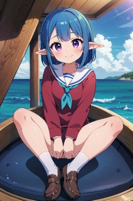 青髪