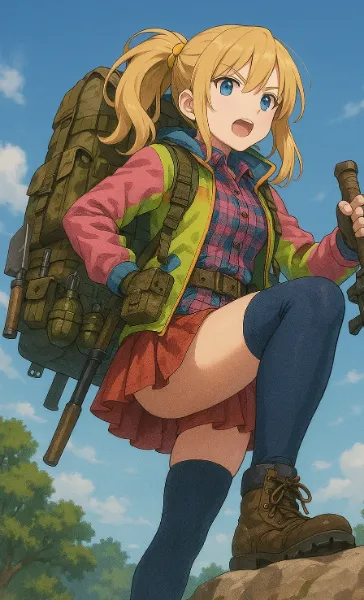 ブロント少尉、山ガール（ただし紺ソ）出撃す！