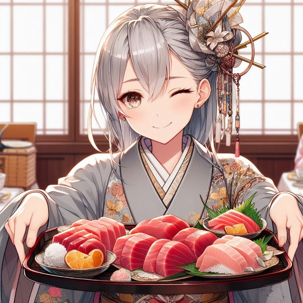 「今日はいい赤身が入荷したの！」