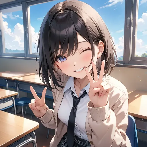 黒髪の女の子70
