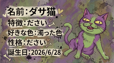 ダサ猫紹介画像