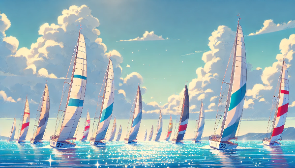 ボーっとヨットレースしている