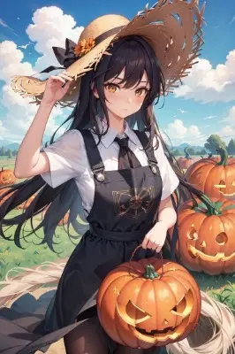 ハロウィンカボチャ畑