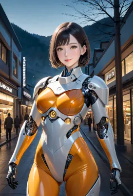 【参照生成用】サイボーグお姉さん
