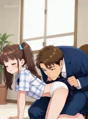 ロリっ娘のスカート脱がしてぺろり 白パンツ&ノーパン