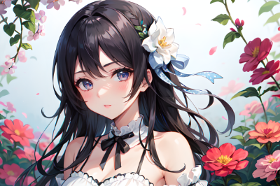 花と美少女