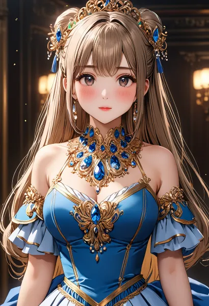 青き宝石の姫君の秘密の微笑み