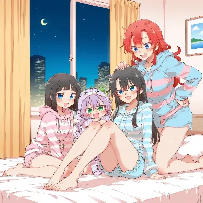 夜のパジャマパーティー