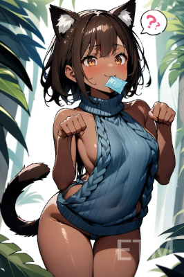 コンドームを咥えさせてみた！使わないけど
