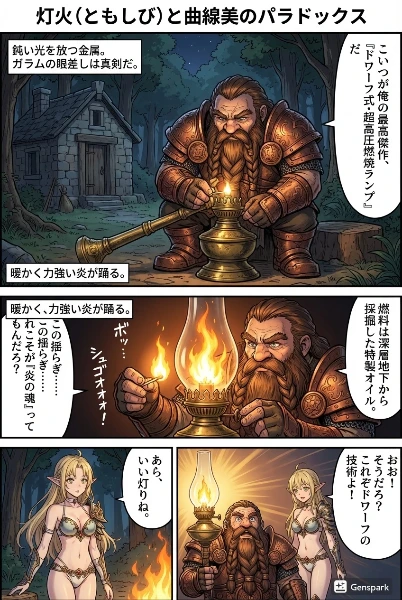 灯火（ともしび）と曲線美のパラドックス