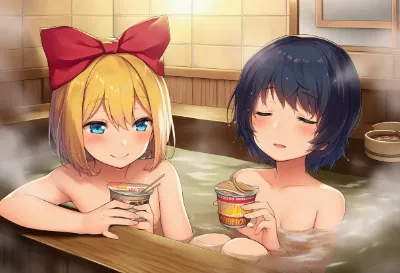 お風呂入りながらたべよう