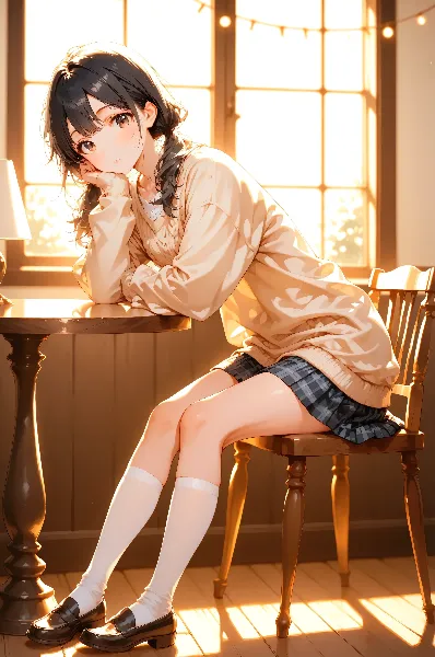 窓辺の少女